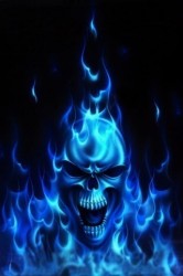 Flaming Blue Skull 20 abstract iphone wallpapers 08 166x250 Flaming Blue Skull