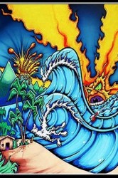 20 abstract iphone wallpapers 18 166x250 Psychadelic Great Wave and Volcano
